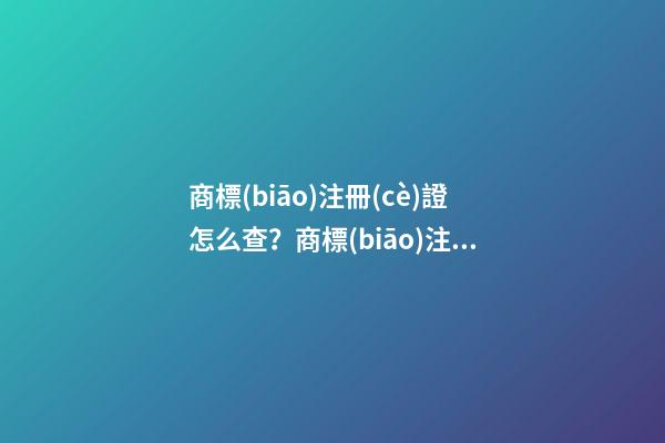 商標(biāo)注冊(cè)證怎么查？商標(biāo)注冊(cè)證號(hào)碼查詢的具體方式和流程如何？